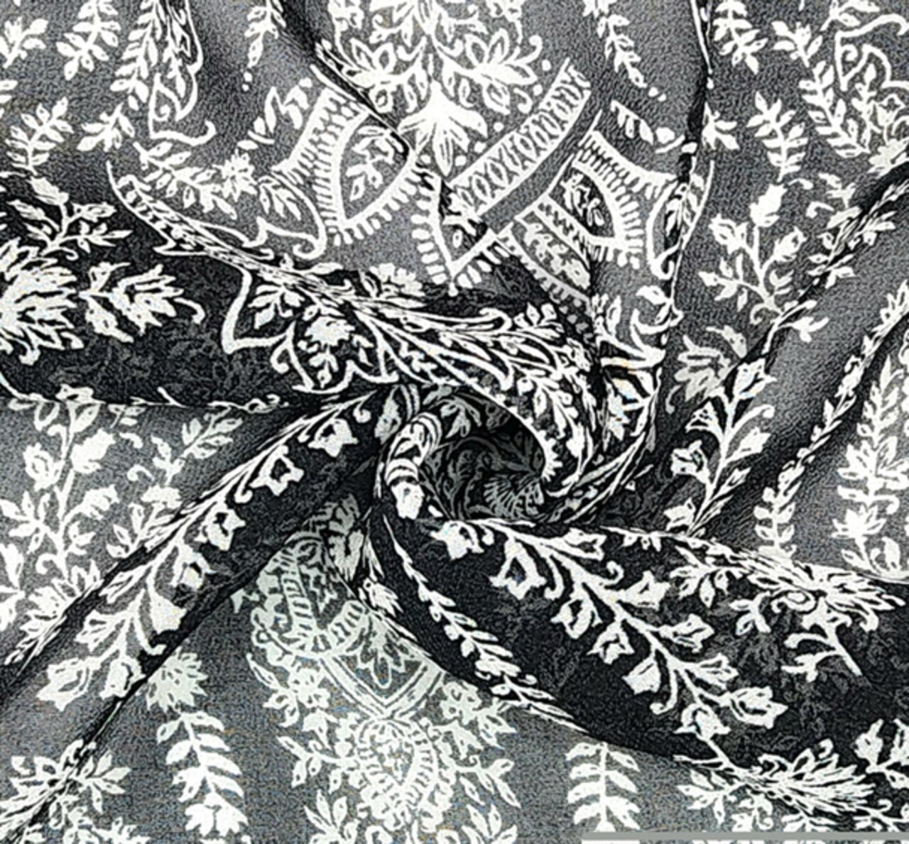 1 Yard Lightweight Black Chelsea Chiffon Fabric 58/60" Wide, Sheer Polyester Apparel Material